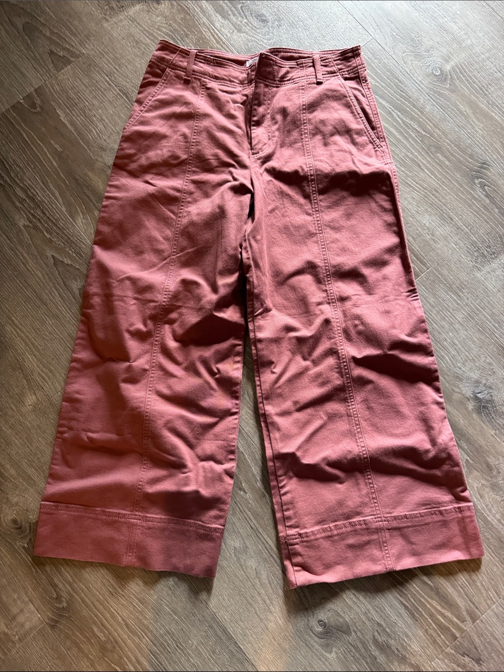 LOFT Dusty Rose High-Rise Wide-Leg Pants